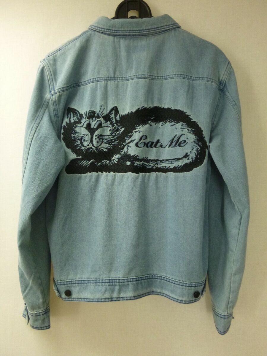 Ripndip light washed 'Eat me' skateboarding Denim Jacket