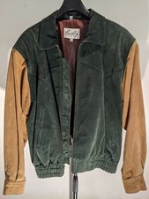 RARE Vintage Classic Scully Men's Suede Leather Jacket Size 42