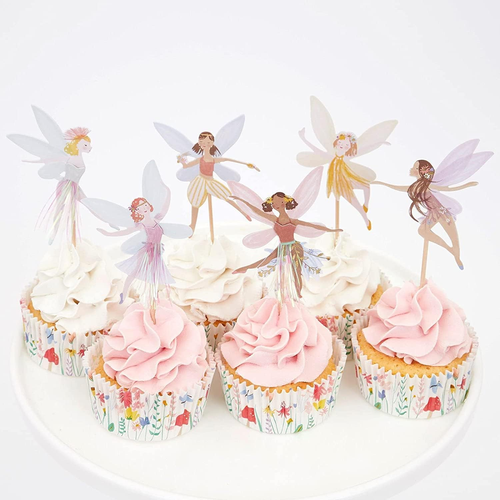 Fairy Cupcake Topper,24 PCS Birthday Party Cupcake Topper,Fairy Theme Party Deco - Picture 11 of 12