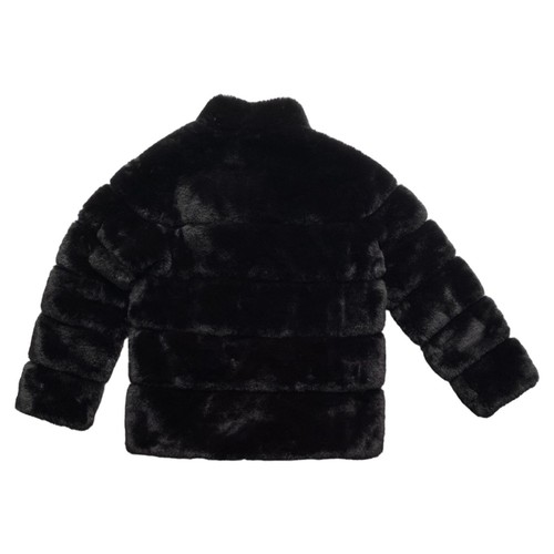 Womens Heartloom Faux Fur Coat Waist Length Lined Winter Jacket Black Size XS - Picture 4 of 5