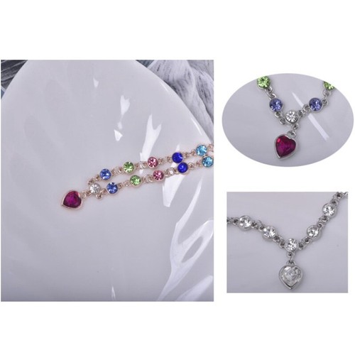 Brazalete Cristal Ostentoso Moda Mujeres Niñas Regalo Amor Corazón Colgante - Imagen 12 de 30