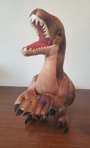 RARE Wild Republic Dinosaur Velociraptor Dinosaur Plush Stuffed Animal Toy 12x19 - 第 6/10 張圖片