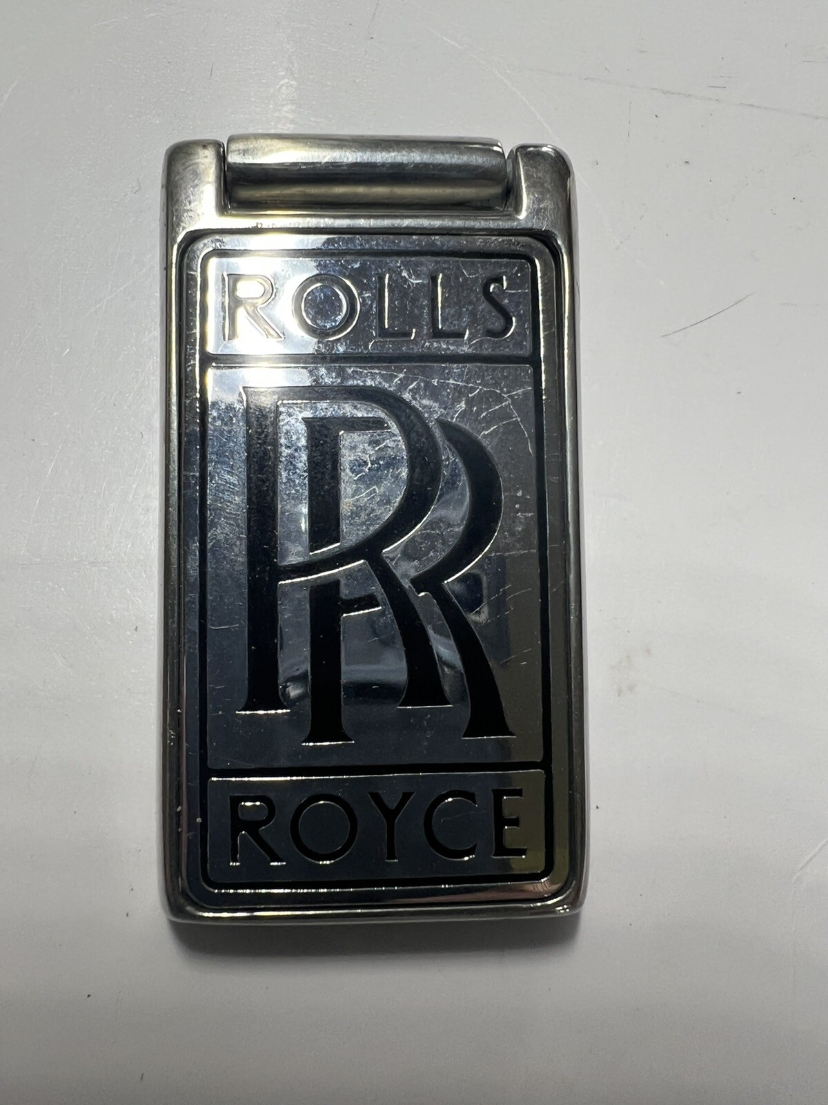 Rolls Royce hinged trunk lock cover concealer silver spur spirit