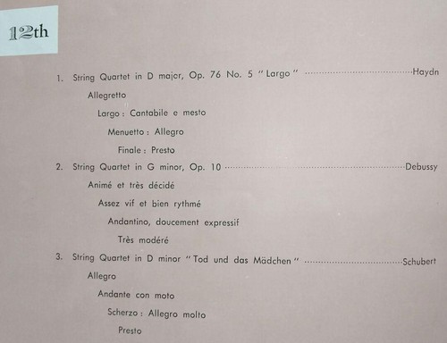 Rare Budapest Quartet Japan Concert Pamphlet 1954 Showa Retro Showa Rare Showa 2 - Picture 19 of 24