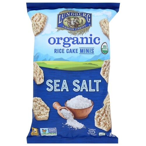 Organic Sea Salt Rice Cake Minis 5 Oz(Case Of 6) By Lundberg - Picture 1 of 1