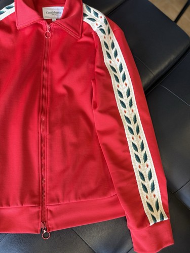 Casablanca Chaqueta de Pista con Cremallera Blusa Para Hombre Talla XXL Roja Auténtica Rara - Imagen 5 de 6
