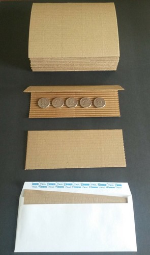 100er-Pack #10 Selbstklebende gewellte Sicherheits-Mailer für Münzen, Schmuck, Karten - Bild 5 von 6