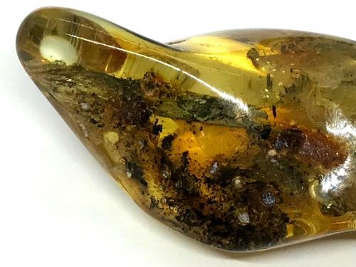 BERNSTEIN ANHÄNGER AST Einschluss Geschenk Baltischer Bernstein Stein an schwarzer Kordel 9,3g 18278 - Bild 4 von 12