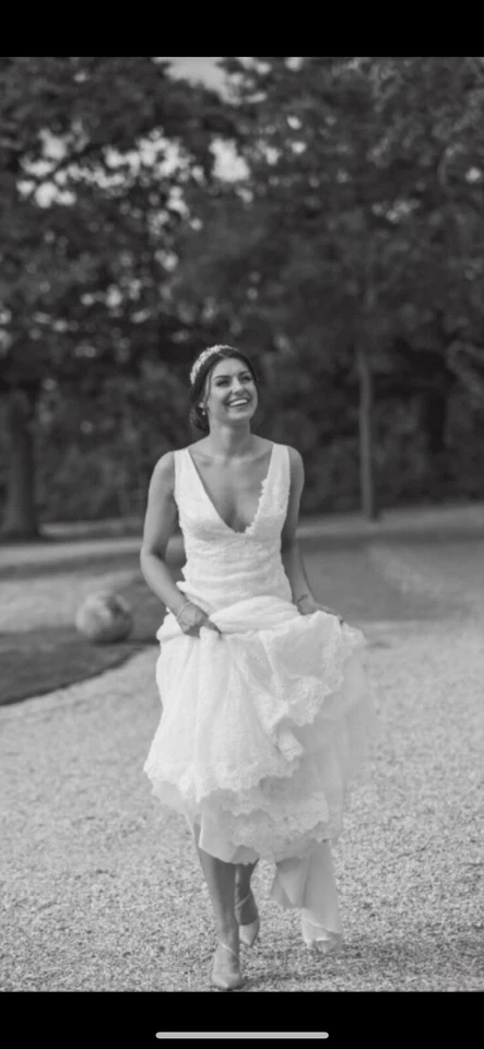 Vestido de novia ""Brume"" platillo, pares de platillos (talla 10/12) Foto 3 de 4