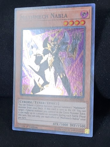3 x YuGiOh Mathmech Nabla Mystic Fighters MYFI-EN002 1st Edition Super Rare NM - Picture 4 of 13