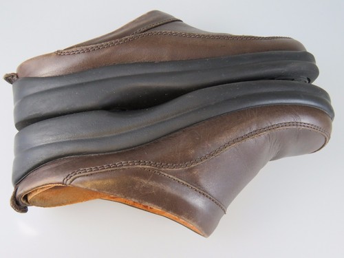 FOOTPRINTS Brown Leather Ashby Slip On Mules Shoes Women's US 6 EU 37 Narrow - Picture 7 of 12