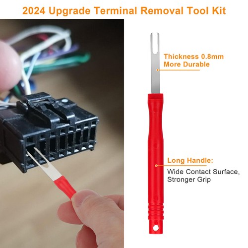 Kit de herramienta de extracción de terminales de 21 piezas de ajuste conector eléctrico de peaje - Imagen 3 de 8