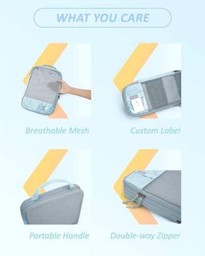 6 Set/4 Set/2 Set Compression Packing Cubes for Travel, Lightweight Vacation Tra - Picture 6 of 6