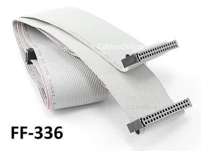 36 inch 34-Pin 3.5in IDC 2-Drive/3-Connector Ribbon Cable,  CablesOnline FF-336