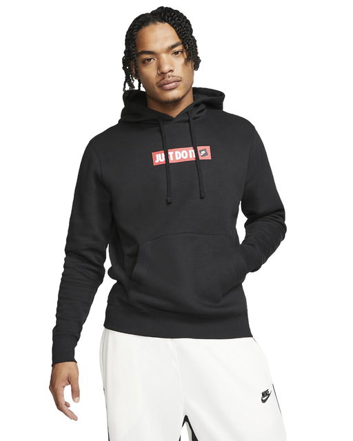 Nike Black Sportswear JDI Fleece Pullover Hoodie | eBay