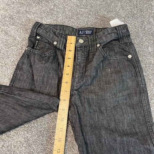 Armani Womens Jeans Tall Slim Straight Dark Grey Stretch J75 W24 L32 * - Picture 7 of 12