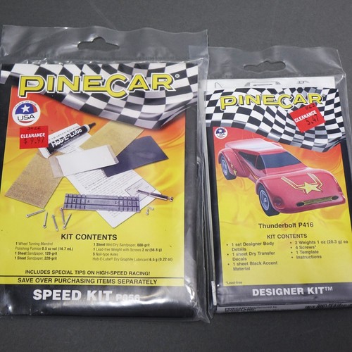 Pinewood Derby Car Kit Lot - New in Package Items - Tools, Accessories, Decals - Picture 3 of 11