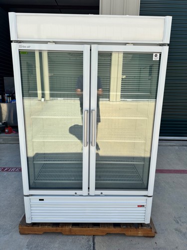 Turbo Air 2 Glass Door Merchandiser Freezer Tgf-47Sdw-N New! Commercial Store