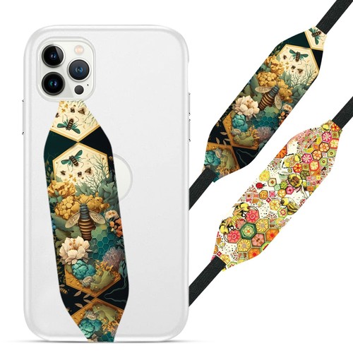 Switchbands Phone Grip for Phone Case | Reversible & Custom - BEES PATTERN - 第 4/81 張圖片