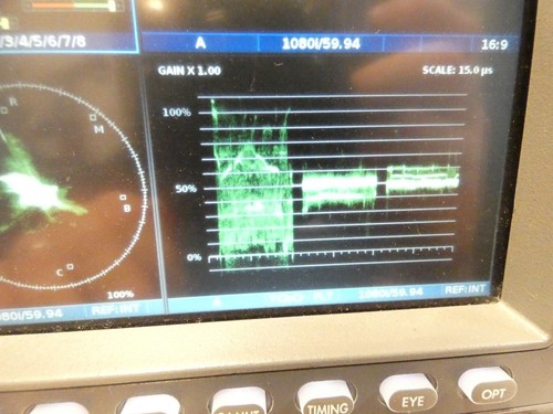 Harris Videotek TVM-950 Waveform/ Vector Monitor w/ Option EYE-2, ACV-2, A3 - Picture 8 of 23