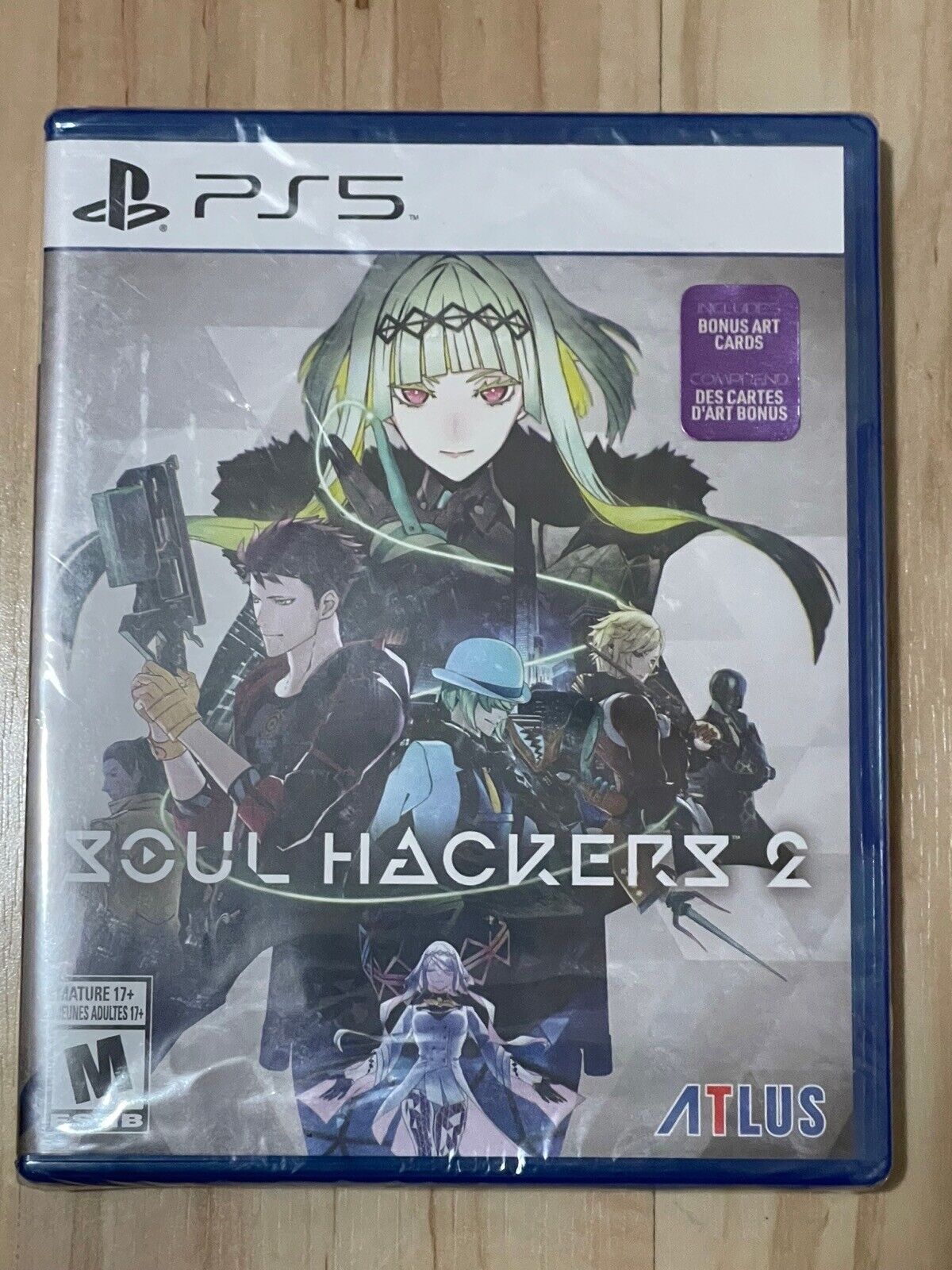 Brand New PS5 Soul Hackers 2 Launch Edition Playstation 5 Game + Bonus Art  Cards