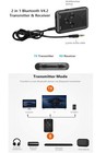 Adaptateur audio auxiliaire 2 en 1 récepteur Bluetooth émetteur stéréo APTX sans fil Royaume-Uni