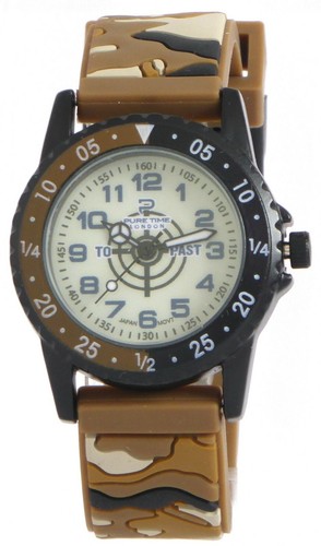 Pure Time London 3D Camouflage Print Time Teacher Watch - NPT003 - Picture 1 of 8