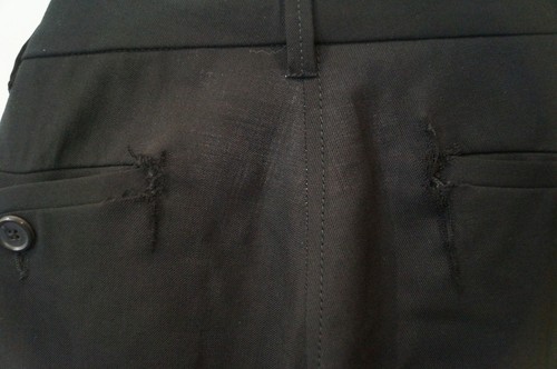 BARBARA BUI Women's Black Wool Stretch Formal Trousers Pants FR38 UK10 - Picture 4 of 7