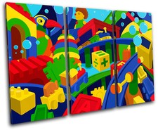 Toys Games For Kids Room TREBLE TOILE murale ART Photo Print