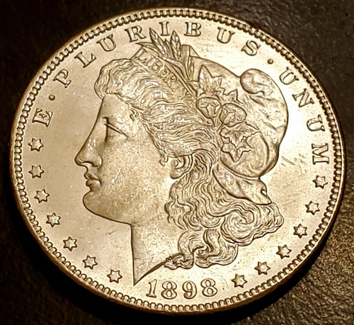1898 o morgan silver dollar BU GEM