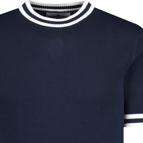 NUEVA CAMISETA DE PUNTO MADCAP INGLAND PARA HOMBRE MOD AÑOS 60 70 RETRO PUNTA Camiseta Luna MC255 - Imagen 25 de 44