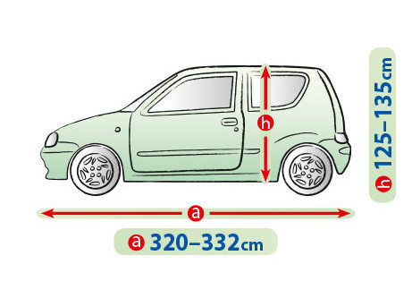 Robuste atmungsaktive Autoabdeckung für Fiat Cinquecento - Bild 2 von 8
