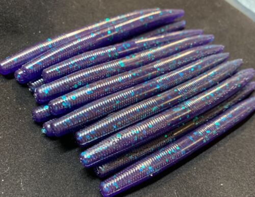 50 Stck. 5 Zoll June Bug Senko Stil Weichplastik Finesse Barsch Angeln Stick Köder Wurm - Bild 5 von 7