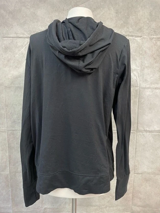 Athletic Works Women's Black Full Zip Hoodie Size L (12-14) - Image 3 of 4