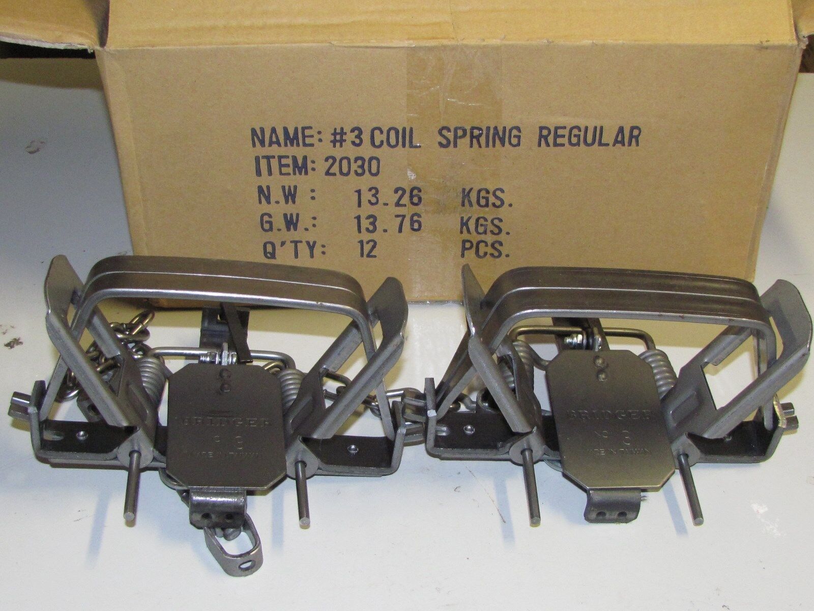 2 Bridger # 3 coilspring  Foothold Traps Coyote Fox Trapping new sale