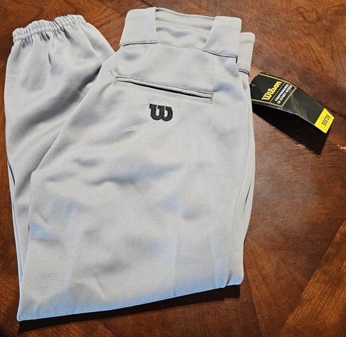 Wilson Youth Medium Baseball Pants Big 5 Grey/ Silver - Picture 4 of 9