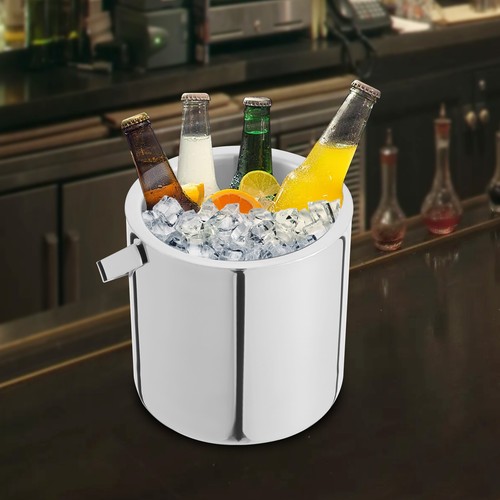 Double-Wall Stainless-Steel Insulated Ice Bucket With Lid and Ice Tong 1300ML - Picture 11 of 23