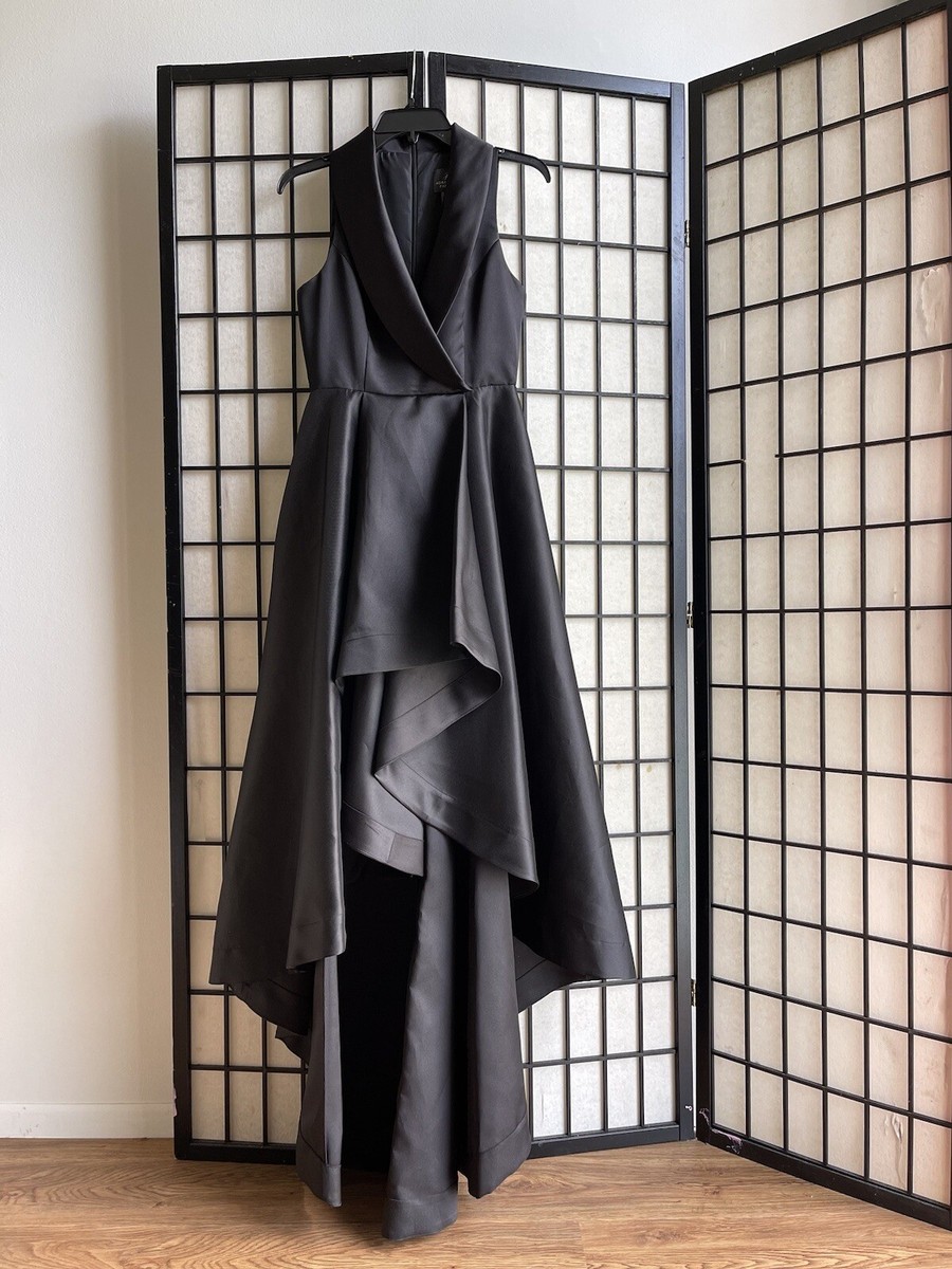black satin high low dress Amazon.com: PENSILOO High Low Prom Dresses V Neck Spaghetti Straps A Line  Satin Formal Evening Gowns with Pockets for Women Juniors Black : Clothing,  Shoes & Jewelry
