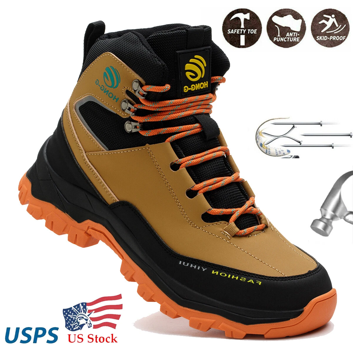 Indestructible Safety Work Shoes Steel Toe Work Boots Mens' Sneakers Boots US 11
Opens in a new wind