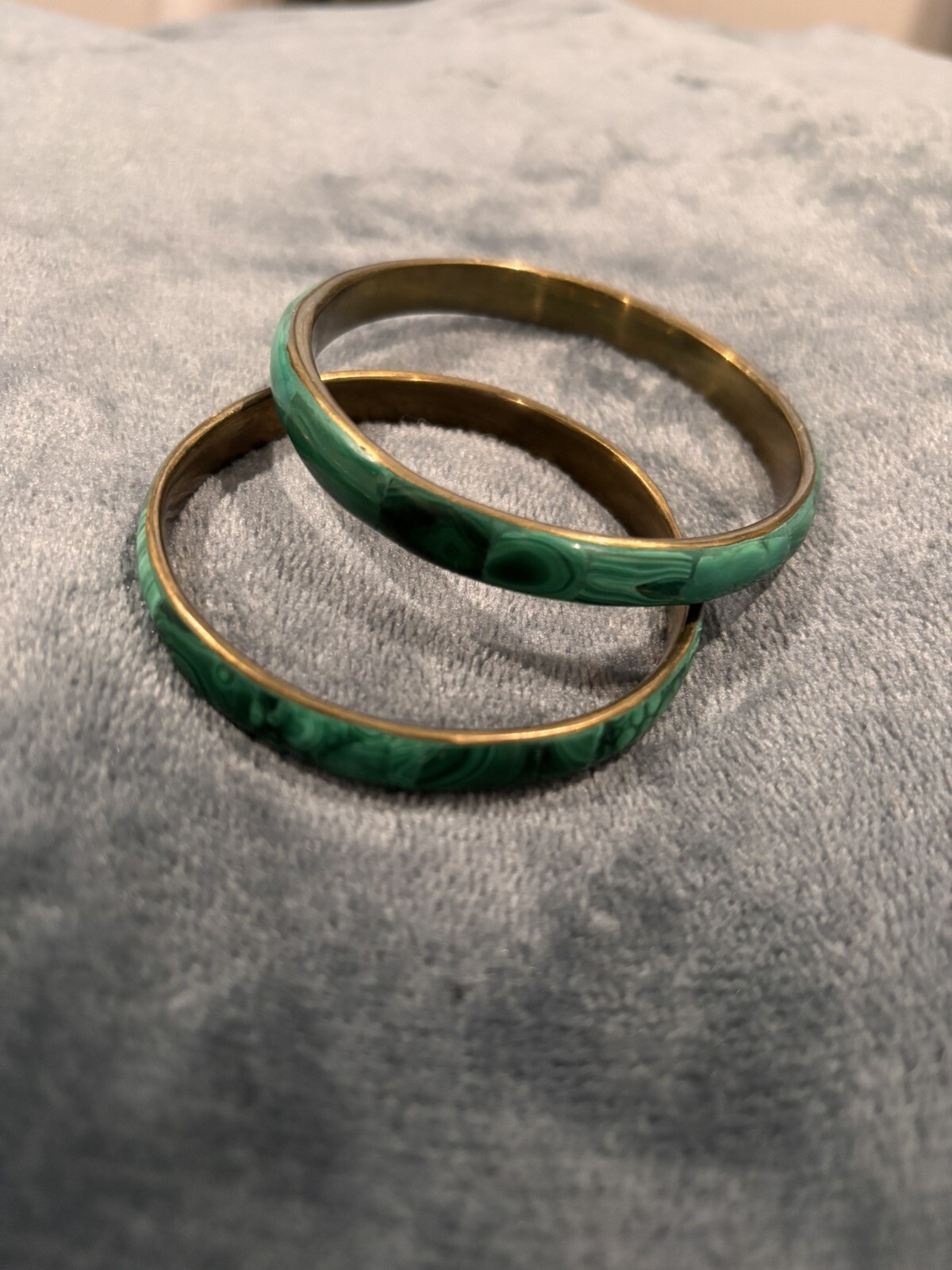 Malachite bangles Bronze Base Two Sizes Malachi - image 1