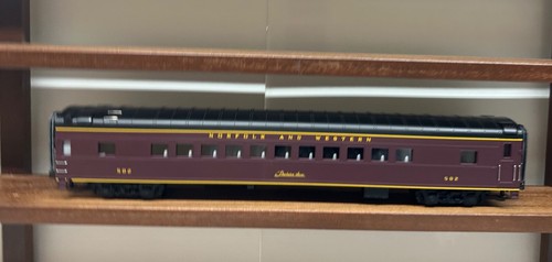 MTH #20-6514 O 3 Rail N & W 70' Scale Streamlined Smooth Passenger Car Set NEW - Picture 5 of 11