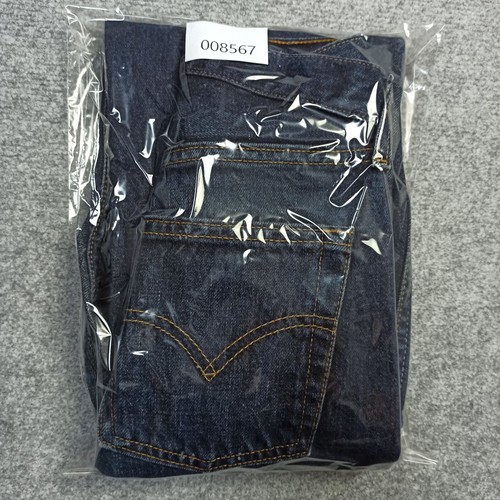 Jeans uomo vintage Levis 505 W28 L31 (etichetta: W30 L32) blu dritto made France - Foto 12 di 12