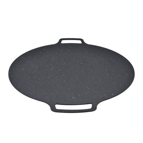 41cm Portable Korean BBQ Grill Pan Non Stick Iron Coating Gas Stove Pan Round AU - Picture 6 of 12