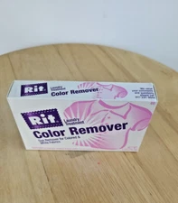 Rit Dye Powder Color Remover 2oz box. One Box. For removal of color stains.
