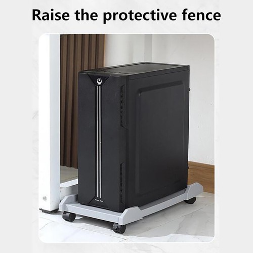 Computer Tower Stand Mobile CPU Stand Gaming PC Case With 4Caster Wheels Most PC - Bild 10 von 19