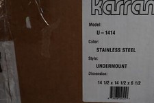 Karran Undermount Vanity Round 15" 14 1/2"x 14 1/2"x 6 1/2" U-1414
