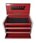 BANNER Mini 3 Drawer All Steel Tool Chest- 8.5”x4.6”x4.6”-Model RC600 in Red