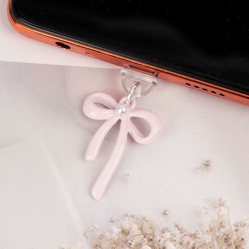 Phone Dust Plug Pendant For Type-c Port Fashion Bowknot Charging Port Protect _t - Zdjęcie 2 z 18