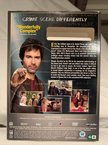 PERCEPTION : complete Season 1 - DVD 2 discs ( Region 4, 2012 ) VGC - Bild 2 von 7