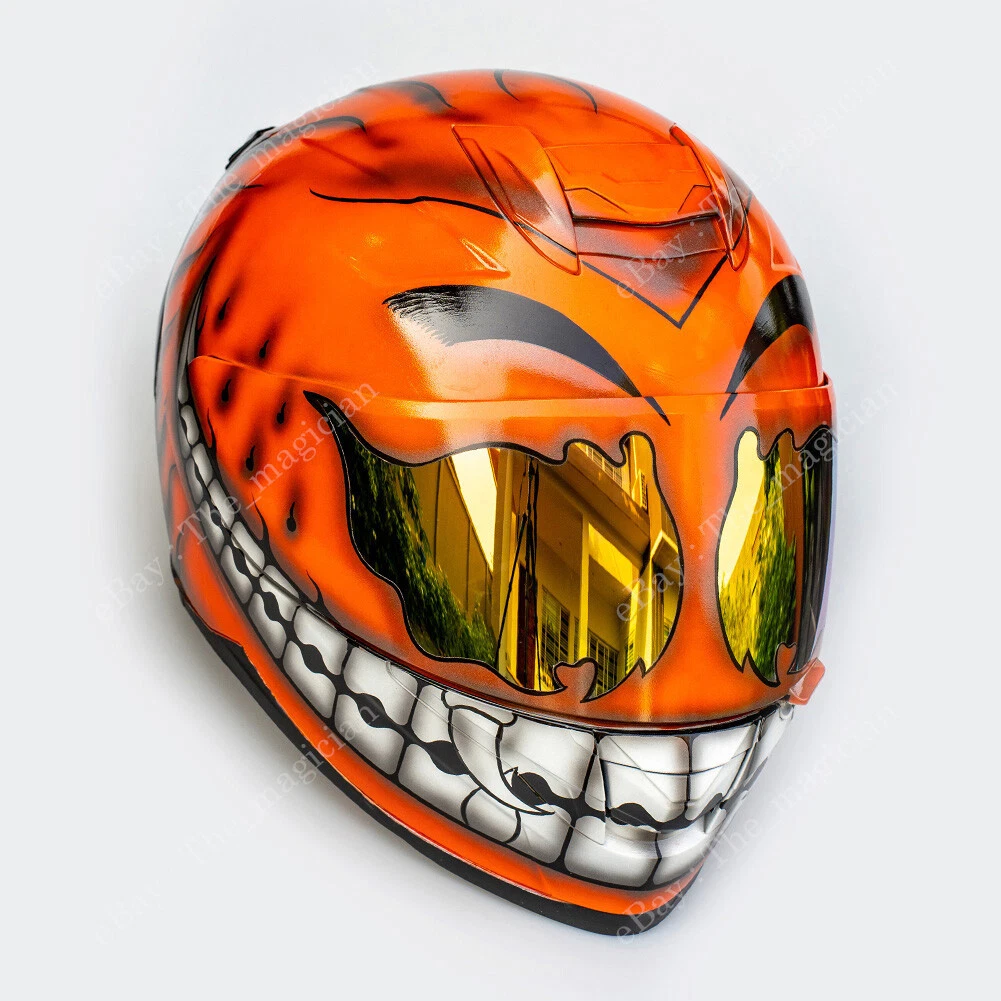 Full Face Custom Motorcycle Helmet DOT Racing Riding Ride Rider Smiley CH05